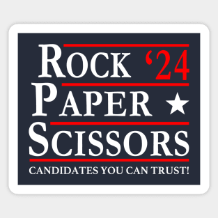 Rock Paper Scissors Best Candidates 2024 Sticker